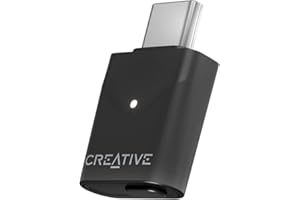 CREATIVE BT-W6 - Transmisor de audio Bluetooth 5.4 y LE con sonido Snapdragon, aptX sin pérdidas, baja latencia y audio hasta 24 bits/96 kHz
