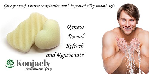 Natural Konjac sponges, set of 2 for face & body. Suitable for all skin types: Normal, dry, oily, sensitive and baby safe. Made from vegetable root fibre, Eco-friendly and chemical free. Extra soft gentle exfoliate & deep cleaning. Help to remove dead skin cells, dirt & impurities. Help prevent bacteria, acne breakout & blackheads, eliminate toxins, stimulate blood flow, minimise pores and improve skin texture leaving silky smooth, better completion, refreshed, radiant, reveal and rejuvenate.
