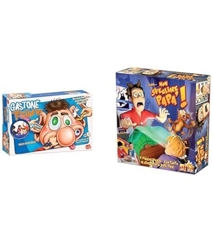 GOLIATH Set di 2 giochi: Gastone Testone + Acchiappa Coniglio - Giochi da Tavolo, Azione, Abilità e Velocità per Bambini - Nuovo Set Giochi - Gioca con la Famiglia o gli Amici