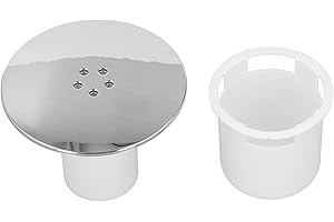 MEZOKUCEL Coperchio del tubo di drenaggio doccia, utilizzato per filtro di scarico della doccia rotonda, per coperchio di ricambio per cestino della griglia di ricambio (argento)