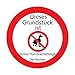 Produktbild 15cm!3Stück Aufkleber-Folie MADE IN GERMANY Wetterfest Sticker-Designs® Verbotsschild Hunde verboten dieses Grundstück keine Hundekotablage S306 UV&Waschanlagenfest Auto-Sticker Decal Profi Qualität viele Jahre haltbar Hochleistungs-Druck schutzbeschichtet kratzfest bunt Motiv Umriss geschnitten!Alle Autos+Lacke Beständig gegen Öl Benzin Salz Schnee Reinigungsmittel! SCHNELL EINFACH VERKLEBT Alle glatten Flächen Scheiben PKW KFZ Wand Wandtattoo Garage Parkplatz Garten Hauswand