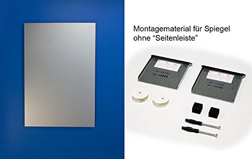 Bricode Süd Wandspiegel Badspiegel verschiedene Größen ohne Beleuchtung. Rahmenlose moderner Spiegel, Badezimmerspiegel ohne Licht (o) 80cm x 60cm : ohne Seitenleisten) - 2
