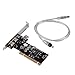 Produktbild XCSOURCE 4 Ports PCI Firewire 1394 1394a Adapter Karte 3 Externe 1 Interne AC534