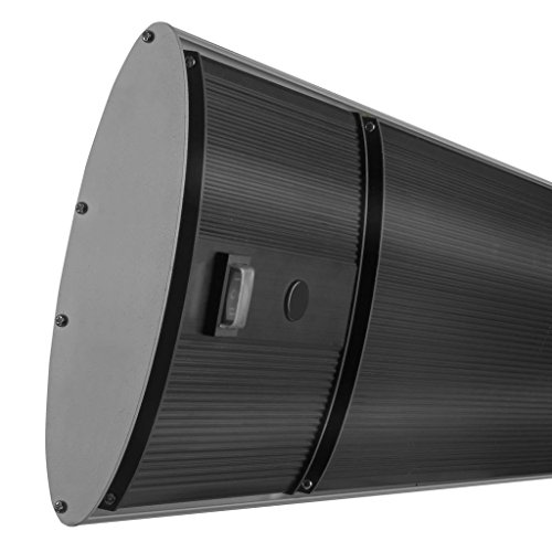 Eurom Terrassenheiztrahler mit Fernbedienung Heizstrahler Dunkelstrahler Heatpanel 1800 Blacklight IPX4, Schwarz, 1800 Watt - 6