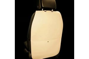 HONCENMAX Kick Mats Voiture Siège Arrière Protecteur Imperméable Facile à Nettoyer Multifonctionnel Organisateur Sac de Rangement Accessoire de Voyage [2 Paquets]