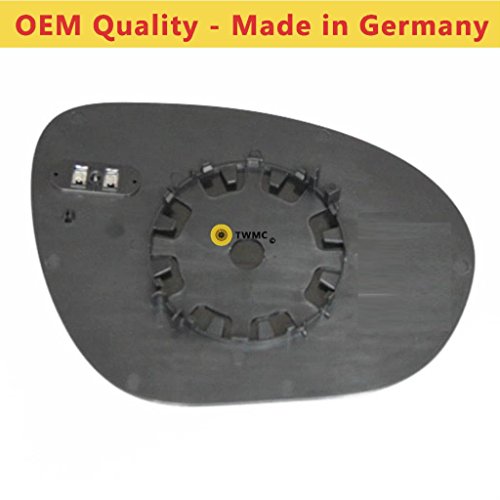 Fits Nissan Juke, For 2010 to 2014 Heated Base Convex Wing Mirror LEFT HAND (UK Passenger Side)