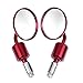 Produktbild vanpower 2 rund Aluminium 7/8in Motorrad Ende Bar Rear View Seite Spiegel (rot)
