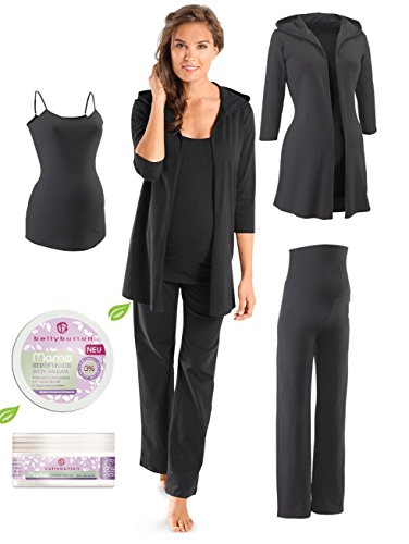 4-piece set maternity wear, afterwear pyjamas Women's pyjama top pyjama pants