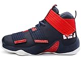  GNEDIAE Hombre 911 High-Top Zapatillas de Deporte Calzado Deportivo Al Aire Libre Moda Sneaker Antideslizante Zapatillas de Deporte Ligeros Zapatos para Correr Transpirable Lace Up Azul 41 EU