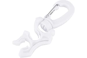 EQULUP Clip De Plongée sous-Marine, 9,9 X 3,7 Cm/3,9 X 1,5 Pouces Support De Tuyau Double BCD De Plongée Clip De Retenue De Régulateur À Dégagement Rapide Crochet De Boucle pour Plongée en Apnée