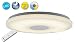 Produktbild Naeve Leuchten LED Deckenleuchte "Perth", PVC, 35W, Ø 600mm x 60mm, Weiß 1215923 Nachtlichtfunktion mit Fernbedienung