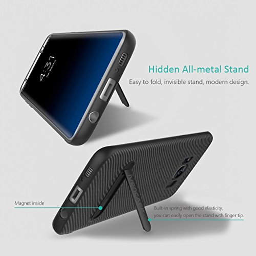 Funda Galaxy S8 Negro ivencase Anti-Ara azos Suave TPU Carcasa Metal Stand Fibra de Carbono Silicona Funda para Samsung Galaxy S8 5 8 reviews Funda Galaxy S8 Negro ivencase Anti-Ara azos Suave TPU Carcasa Metal Stand Fibra de Carbono Silicona Funda para Samsung Galaxy S8 5 8