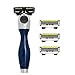Produktbild SHAVE-LAB Twee Arctic Blue Nassrasierer für Herren mit 4x P.6 Klingen zur Gesichtsrasur