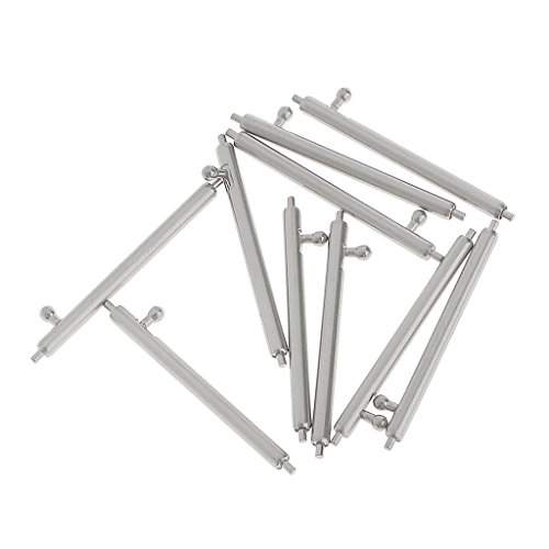 Gazechimp 22mm Quick Release Federstege Edelstahl Uhrenstifte Spring Bar Silber - 2