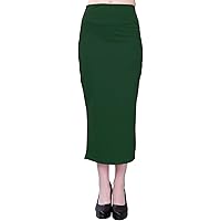 SIRIL Women's Lycra Full Elastic Saree Shapewear Petticoat