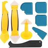 Dichtungswerkzeug-Set, 8-in-1, Profi-Silikon-Werkzeug, gut geeignet für verschiedene Dichtarbeiten, an allen Kanten, Ecken und Gelenken.