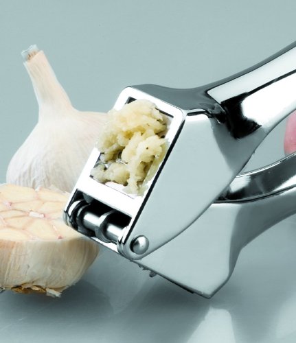 Knoblauchpresse + Knoblauchschneider mit praktischem Reinigungsstempel - 3