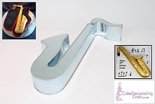 3D Novelty Cake Baking Tins and Pans | Saxophone Cake Shape | 3" Deep
