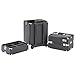 Beautify Professional Elegant Black 4-in-1 Aluminium Cosmetics Case Beauty Trolley/Vanity Box