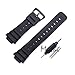 Produktbild Comradesn Ersatzarmbänder Armband für Casio 5600 Serie DW-5600E DW-5700 G-5600 G-5700 GM5610 Armband Dornschließe Uhrenarmband Armband Schwarz + Werkzeug