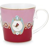 Pip Studio Love Birds Kırmızı Pembe Porselen Kupa 250 Ml