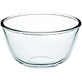RoyalFord Glass Mixing Bowl RF11233, 2.7L Transparent and Serving Suitable for Snacks, Salads, Noodles, Multicolor