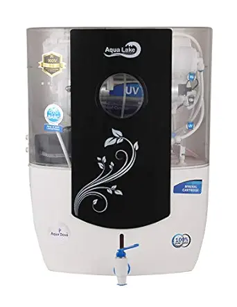 AQUADOVE Plastic RO UV UF MI TDS Technology Water Purifier (Black)