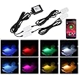 UBH Profession of Quality Ambient Light USB RGB Colorful Rhythm Foot Light with APP Voice Control for car