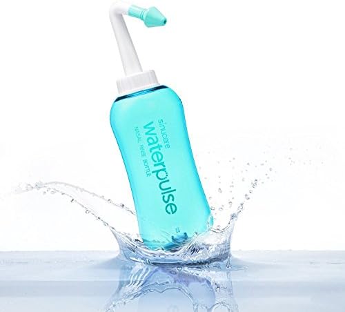 Littlelucifa Nasal Rinsing Nose Wash System Bottle Nasal Cleanse 17oz 500ml Nose Cleaner Clean Irrigator Allergies Relief Pressure Rinse Neti Pot Cleanser Irrigation Nasal Cleansing Washer Sneezer Washing for Adult Kid Child Allergic Rhinitis Treatment Nose Care (Green)