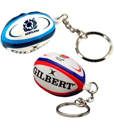 Portachiavi Pallone Da Rugby Gilbert | Montpellier | Accessorio Regalo Per Appassionati Di Rugby