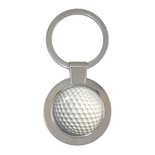 Preisvergleich Produktbild Golf Ball Design geschoben Circular Schlüsselanhänger