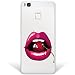 Produktbild Huawei P9 Lite Hülle, WoowCase® [ Hybrid ] Handyhülle PC + Silikon für [ Huawei P9 Lite ] Lippen und Kirschen Handytasche Handy Cover Case Schutzhülle - Transparent