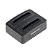 Produktbild digibuddy Akkuladestation 1302 Dual für Samsung BG900BBE Schwarz