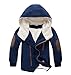 Produktbild Jungen Mantel mit Kapuze | ZEZKT-Baby Kinder Baumwolle Kindermantel Langarm Outwear Wintermantel mit Kapuze Winterjacke (120 3-5Jahr, Marine)