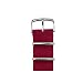 Produktbild Roobaya Apple Watch Nylon Armband Rot 42 mm: Wechselarmband mit Adapter und Schließe in Edelstahl, für Series 1, 2, 3