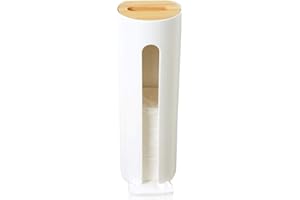 Hilai - Soporte de pared para cosméticos y almohadillas de algodón, dispensador con aperturas de fácil acceso