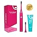 Produktbild happybrush Schallzahnbürste | Lange Akkulaufzeit, Timer & 4 Putzprogramme | Wasserdichte Sonic Zahnbürste VIBE 2 Pink mit 2 Aufsteckbürsten & Gratis Zahnpasta