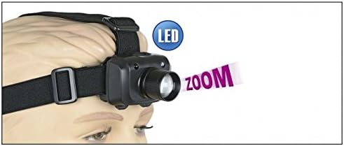 Albainox 12186 Head Torch Zoom LED 3 W 3 Functions