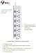 Bull Extension Board | Sockets: 6 | Wire Length: 2 meter | Switches: 6 Individual | Indicator LED: Yes | International Sockets: Yes RS.769.00