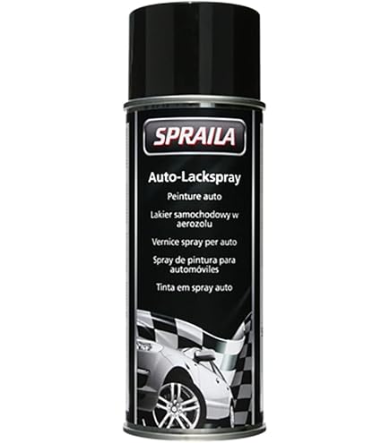 2 Spraydosen Schwarz Glänzend Lackspray Autolack Sprühlack Lack Spraila