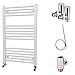 Produktbild HB Essentials Zena WEISS gerade Leiter beheizbarer Handtuchhalter, 1000 mm x 600 mm Dual-Fuel – non-thermostatic