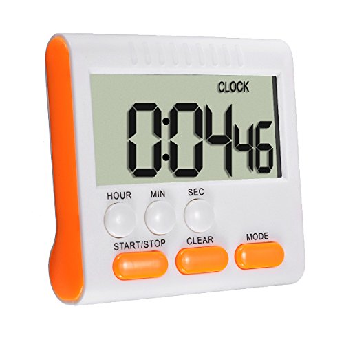 ELEGIANT Küche Timer Alarm magnetisch Large LCD Digital Count Up Down Ei Uhr 24 Stunden für Home House Kochen Abendessen Lunch Frühstück