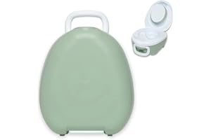 My Carry Potty - Pot de Voyage, Meilleur Siège de Toilette Portable pour les Tout-Petits et les Enfants à Emporter Partout (Vert Pastel)