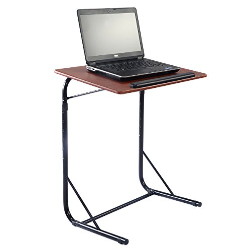 U Form Laptoptisch Notebooktisch Computertish Beistelltisch Pflegetisch Seitentisch Verstellbar Betttisch Betttablett höhenverstellbar Notebookständer Laptopständer