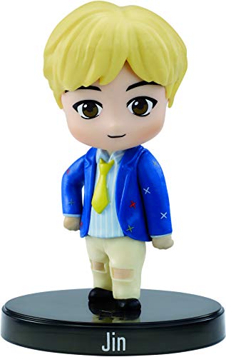 BTS x Mattel Mini-Figurine Vinyl Jin, à l'Effigie du Membre du Groupe de K-pop, Figurine Miniature à Collectionner, GKH76