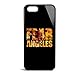 Produktbild Smartcover Case Fear Los Angeles z.B. für Iphone 5 / 5S, Iphone 6 / 6S, Samsung S6 und S6 EDGE mit griffigem Gummirand und coolem Print, Smartphone Hülle:Iphone 5 / 5S schwarz