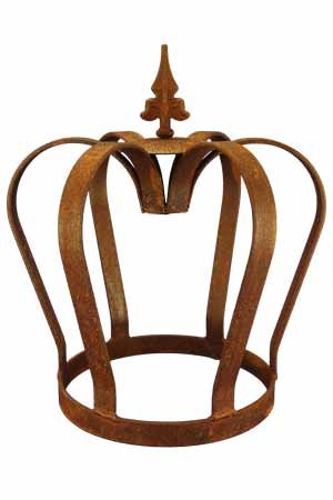 Rost Krone massiv 32 cm Deko Dekoration König Edelrost Garten Eisen Metall
