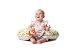 Unique 4 in 1 Premium Cotton Nursing Pillow with FREE Mini Pillow and Baby Harness (Blue)