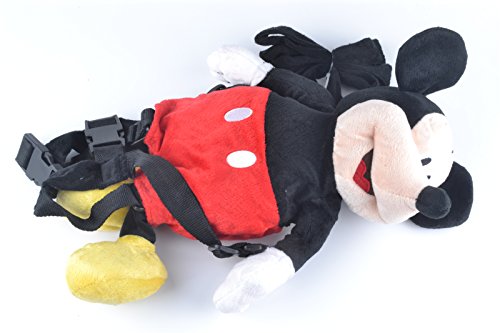 Baby Kid Toddler Walking Safety Harness Strap Cosplay Backpack Reins Bag (Mickey)