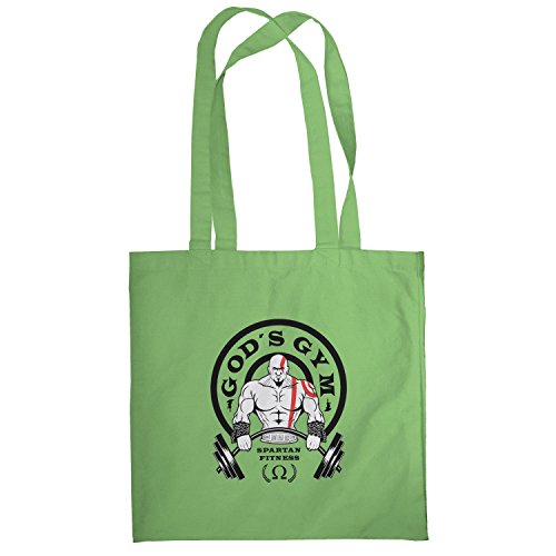 Preisvergleich Produktbild TEXLAB - God's Gym Spartan Fitness - Stoffbeutel, hellgrün